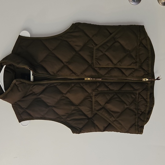 J. Crew Jackets & Blazers - J Crew Down Navy Green Vest